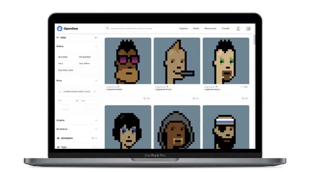 NFT : CryptoPunks (exemple, art numérique) – Collection réussie